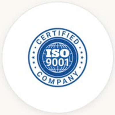 ISO 9001 certification badge